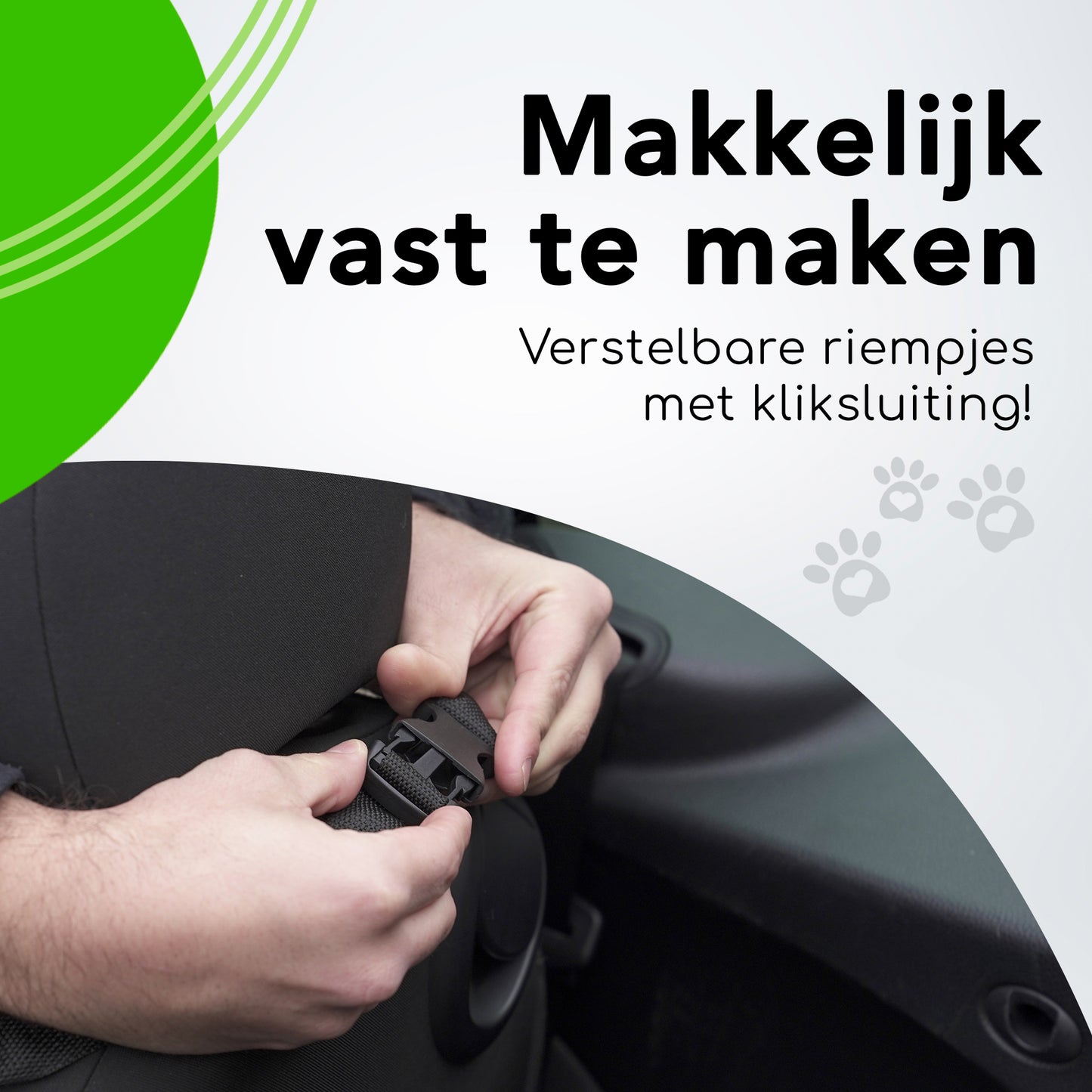 Doxie® Honden Autostoelhoes - 45 x 45 cm - Inclusief Autogordel