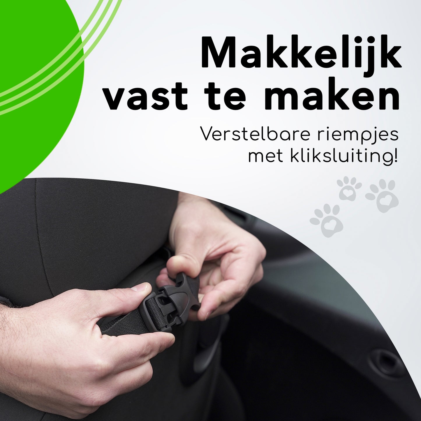 Doxie® Honden Autostoel - Extra Stevig - 40 x 40 cm - Inclusief Autogordel