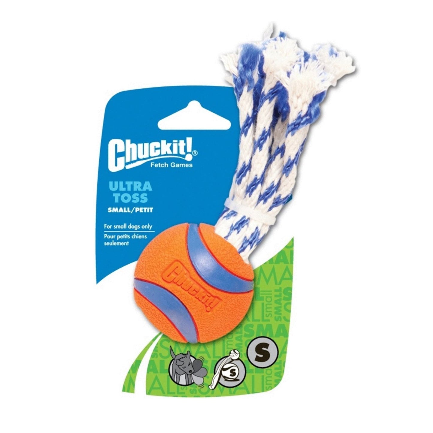 Chuckit Ultra Toss - Hondenbal met Touwtjes - ⌀ 5 cm - Maat: S