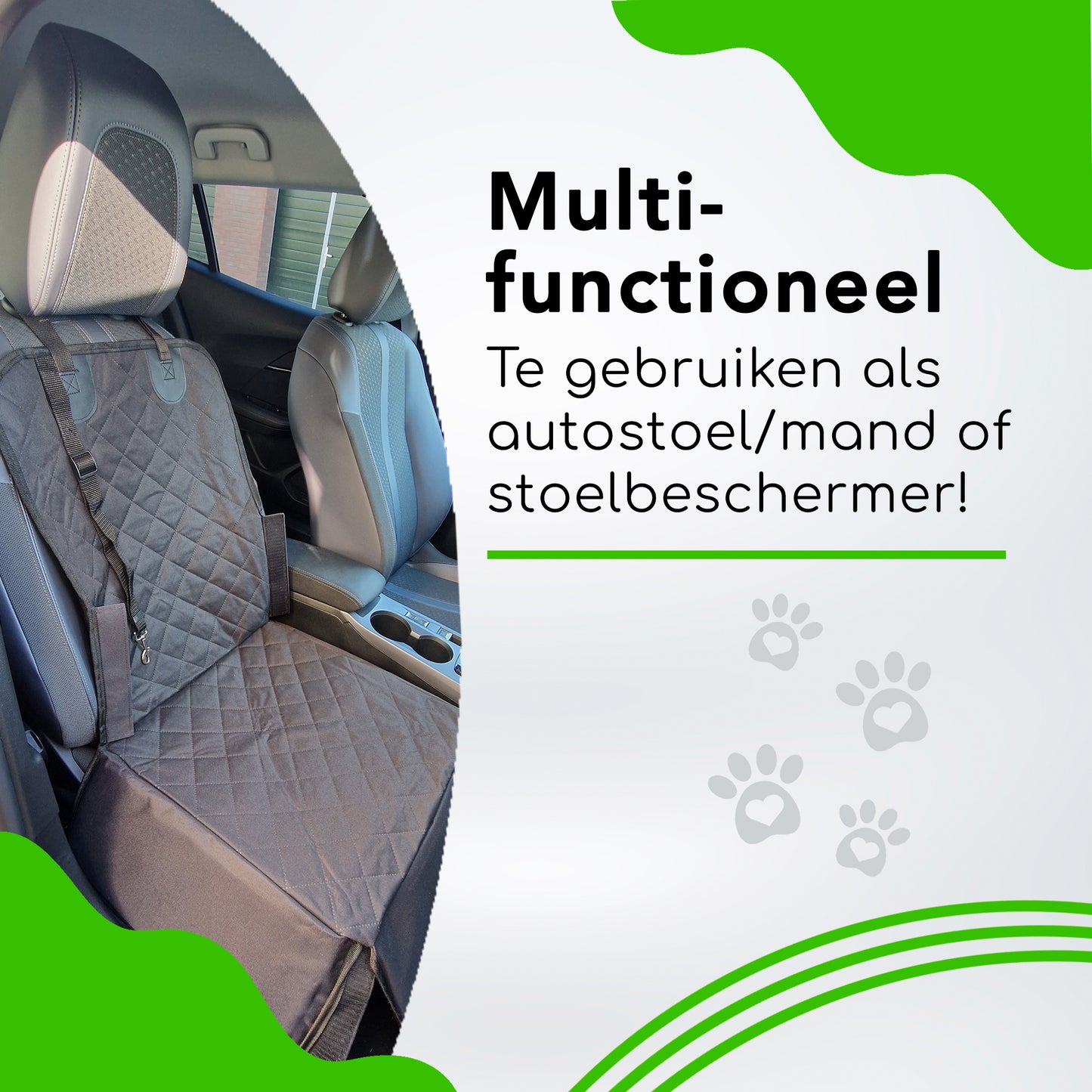 Doxie® Honden Autostoelhoes - 45 x 45 cm - Inclusief Autogordel