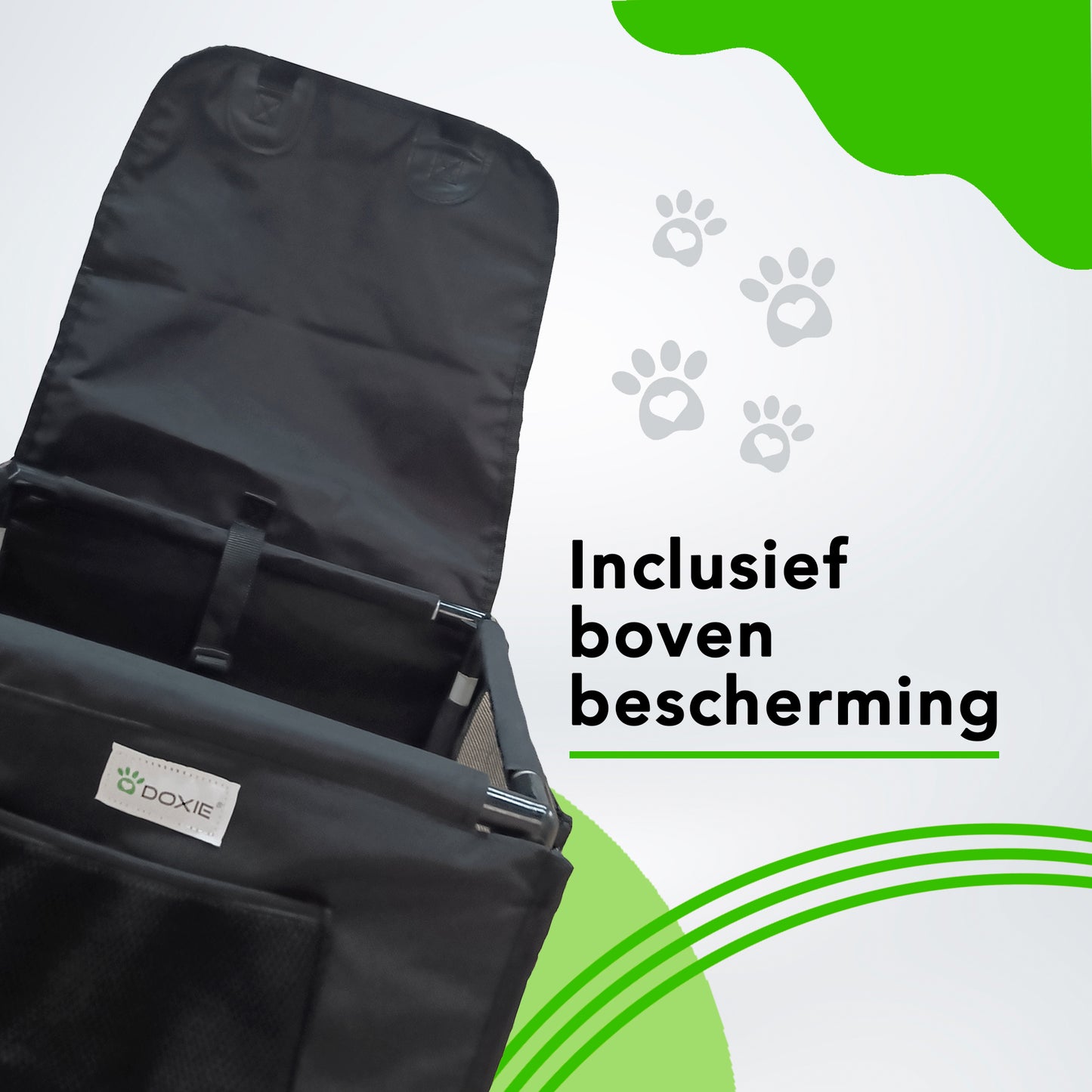 Doxie® Honden Autostoel - Extra Stevig - 40 x 40 cm - Inclusief Autogordel