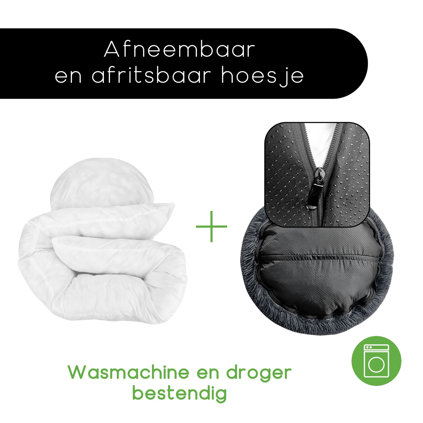 Doxie® Pluche Donutmand Met Afneembare Hoes – Aanpasbare Stevigheid