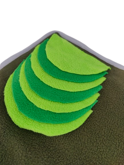 Snuffelmat - 70x47 cm - Bruin/Groen