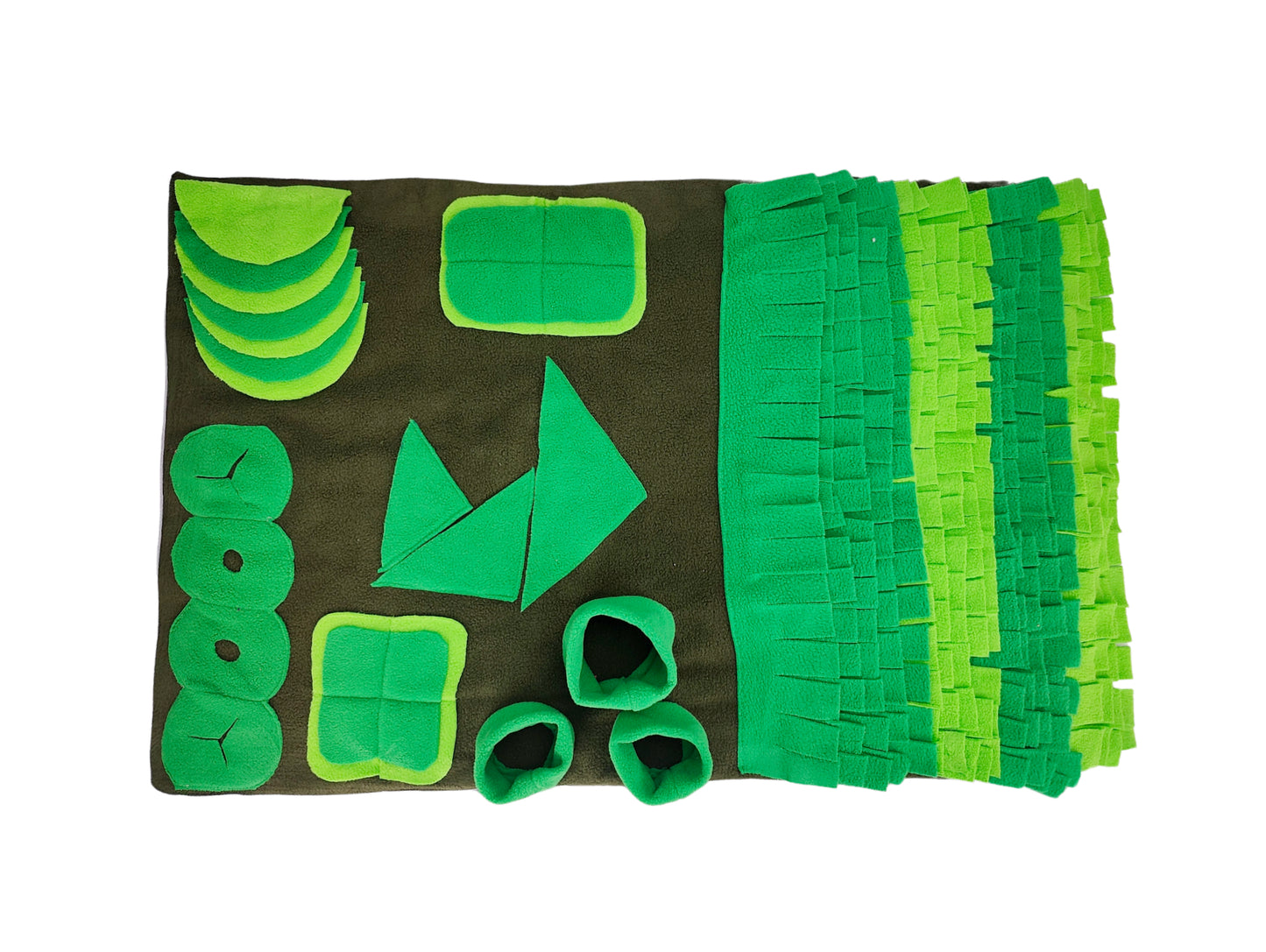 Snuffelmat - 70x47 cm - Bruin/Groen