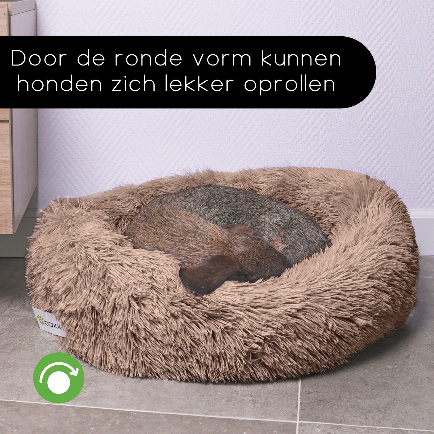 Doxie® Pluche Donutmand Met Afneembare Hoes – Aanpasbare Stevigheid