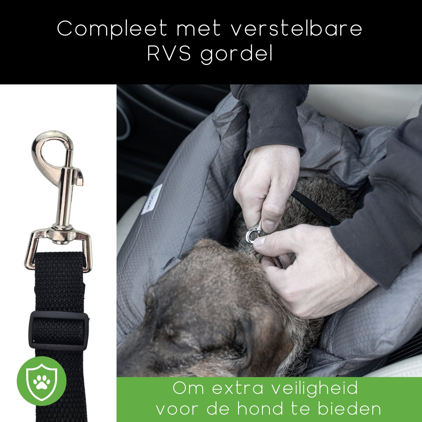 Doxie® Auto Hondenmand - Met Afneembare Hoes